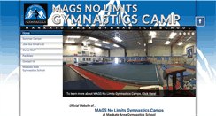 Desktop Screenshot of magsnolimitsgymnasticscamp.com