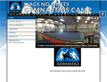 Tablet Screenshot of magsnolimitsgymnasticscamp.com